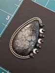 FIRST PAYMENT for Made To Order Marcasite Root Pyrite Double Beaded Ball Crescent Moon Border Ring ( YOU CHOOSE THE SIZE ) (Copy)