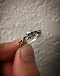 Fancy Skull Sterling Silver Ring
