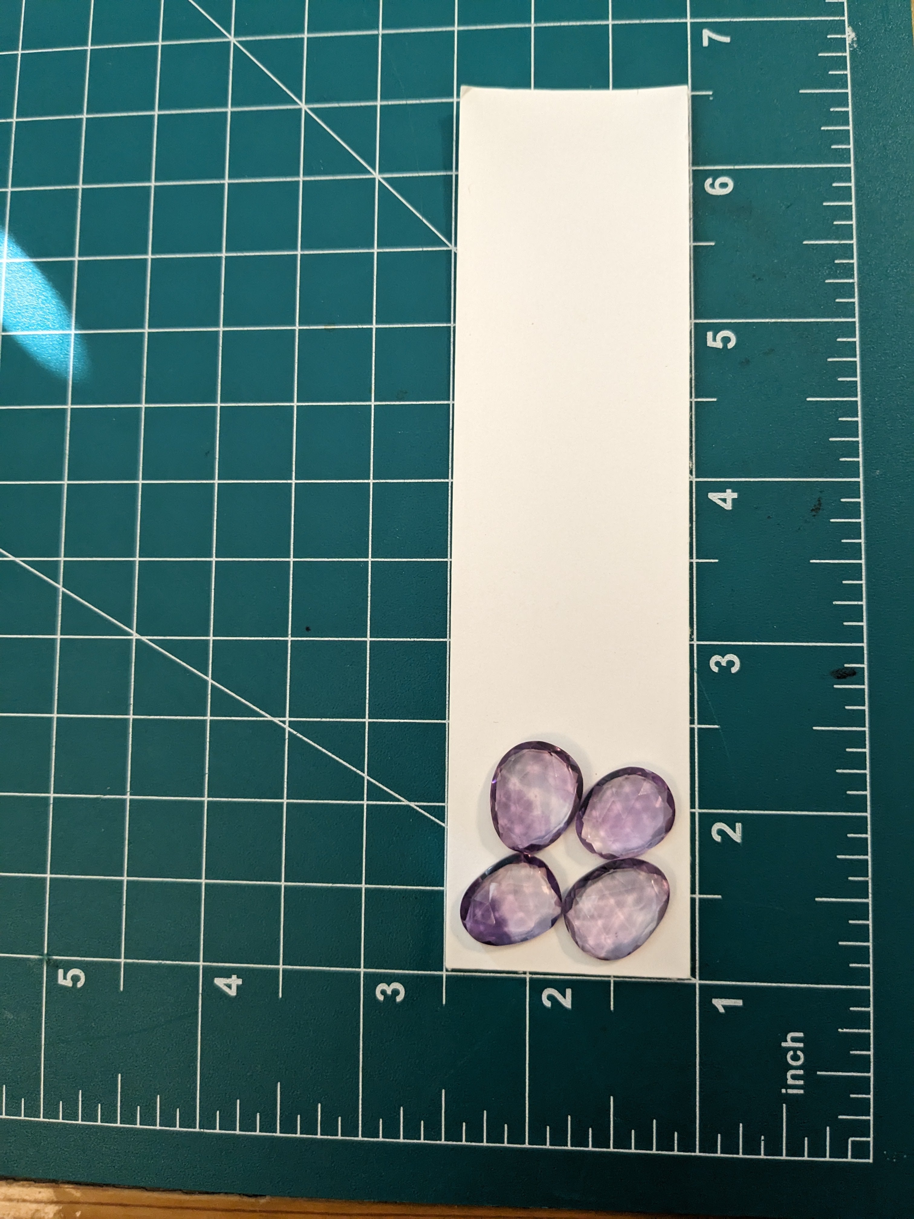 Faceted Amethyst With Flat Backs Lot 2