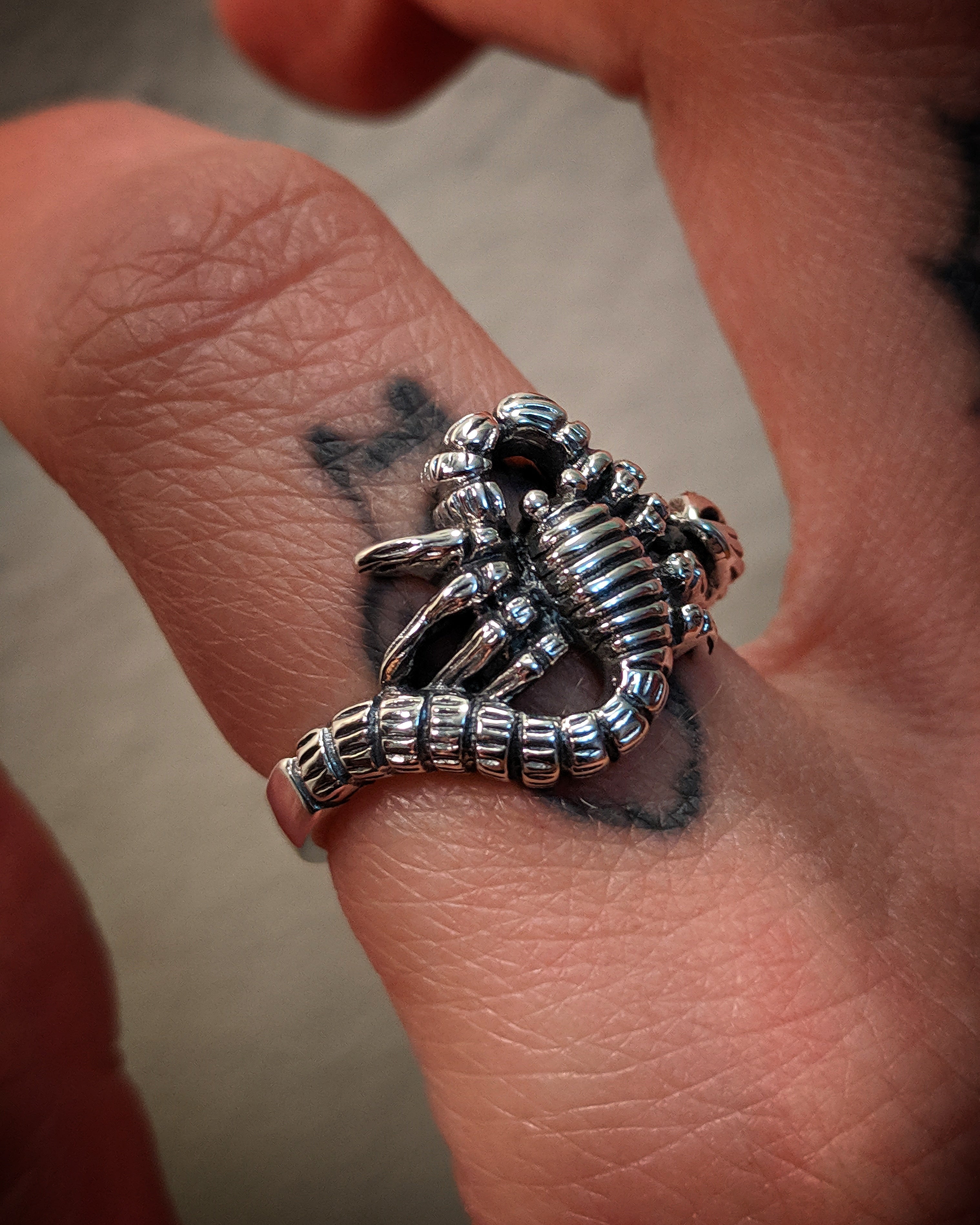 Scorpion Sterling Silver Ring