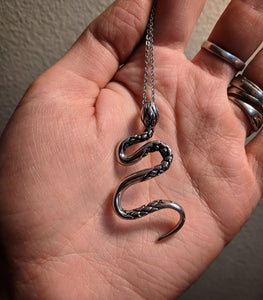 Stainless Steel Snake Pendant With (1) 18 INCH Stainless Steel Chain