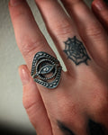 Stacking 3 Pieces Eye Sterling Silver Ring