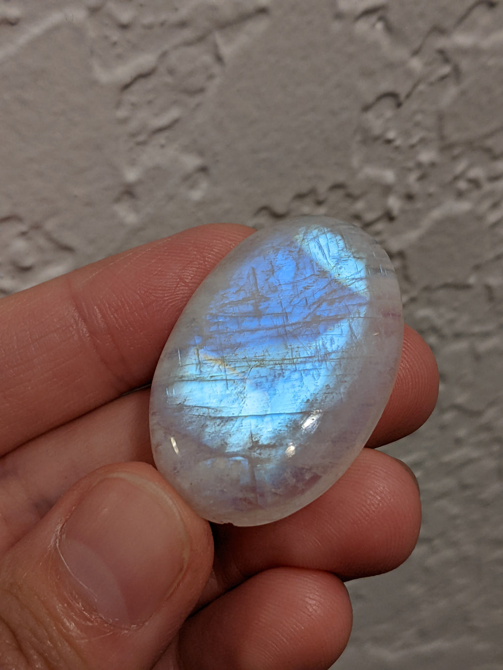 Blue Rainbow Moonstone Cabochon