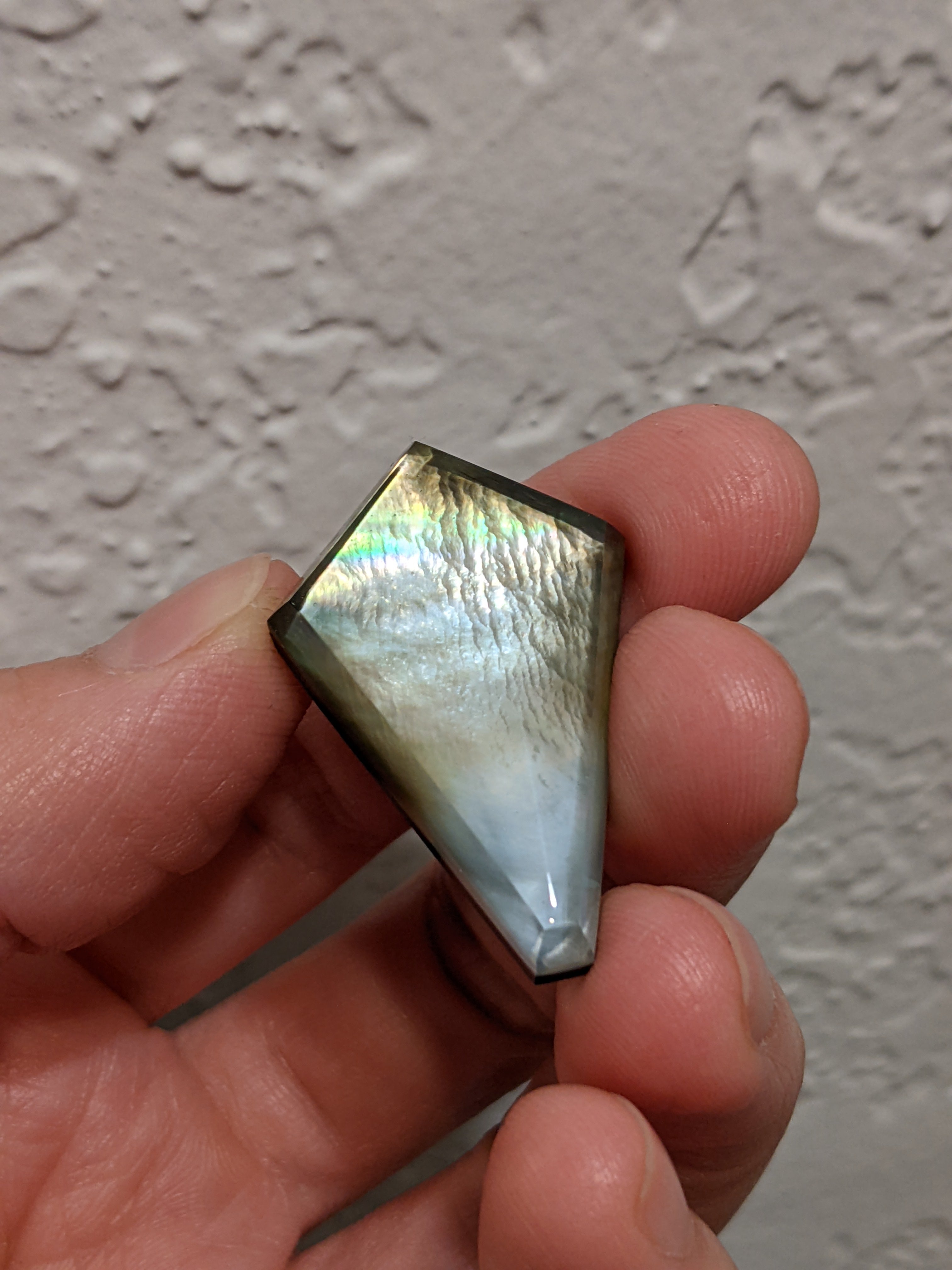 Mother Of Pearl With Clear Top Cabochon From PHOENIXRISINGGEMSHOP
