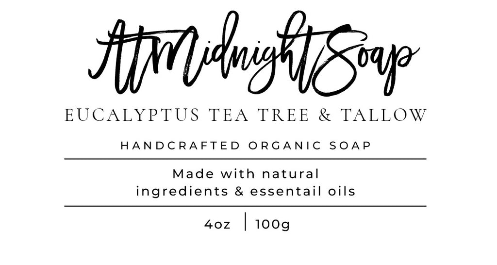 EUCALYPTUS TEA TREE AND TALLOW SOAP BAR 3.5-4OZ